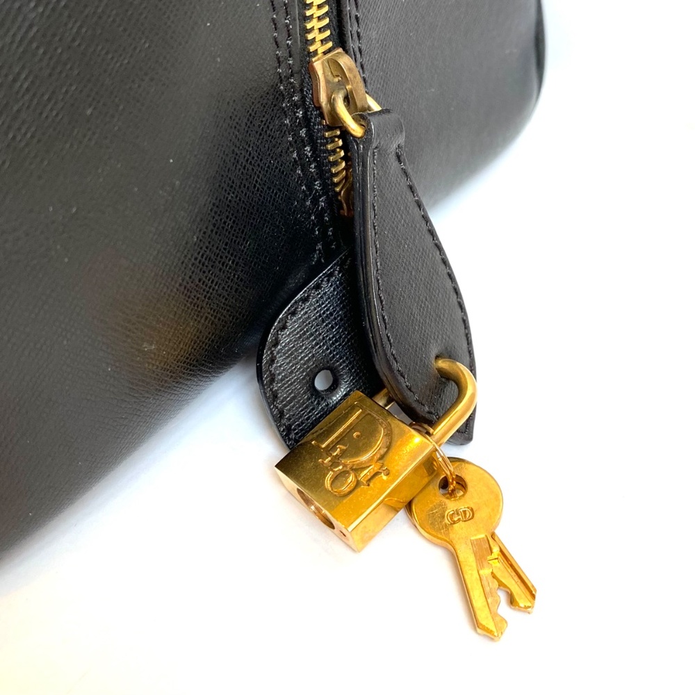 *RARE* Vintage Christian Dior Bag Traveller Travel Speedy Boston Black - Picture 3 of 13